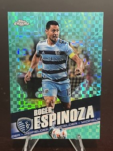 2022 Topps Chrome MLS  /299 Aqua X-Fractor SP Roger Espinoza
