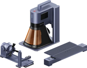 LaserPecker LP5 20W Dual-Laser Graver & Cutter, mit Rotary & Schiebeverlängerung - Bild 1 von 13