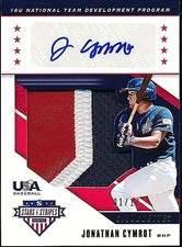 2019 USA Jonathan Cymrot 1/17 First 1! 16U RC Patch Logo Silhouettes Auto USA-em