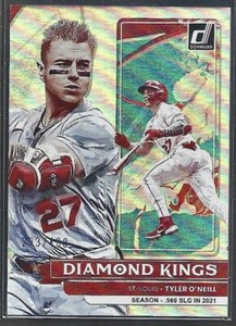2022 Donruss Tyler O’Neill Diamond Kings Season Stat line Holo /400 No. 22