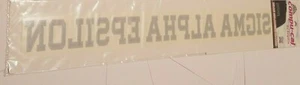 ONE SIGMA ALPHA EPSILON Sticker for INSIDE GLASS 15" - Picture 1 of 1