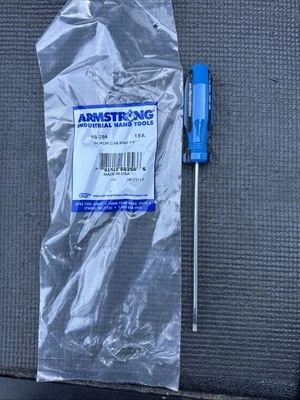 Armstrong Industrial Tools USA Nos Cabinet Screwdriver 66-256 1/8” Slotted - Image 1 of 4