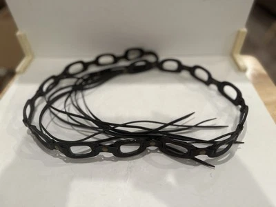 Linked Tie Waist Rope Belt Western Cowgirl Boho Y2K Fringe Faux Leather Studded - Image 1 of 4