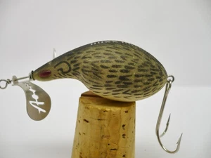 Topwater Crankbait Fishing Lure Fred Arbogast Buzz Plug Rat Pattern Deep Knock - Picture 1 of 5