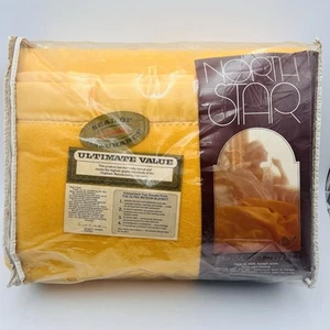 Vintage Chatham North Star Ultra Meteor Blanket 72 X 90 Acrylic Yellow USA - Picture 1 of 11