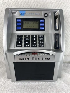 Piggy Bank for Kids, ATM Machine Bank for Real Money with Debit Card, Bill Fe... - Picture 1 of 6