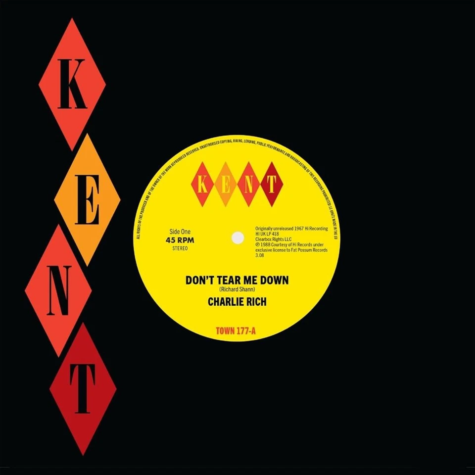 CHARLIE RICH DON’T TEAR ME DOWN/HOTELS, MOTELS NEW 7 INCH VINYL DISC - Image 1 of 1