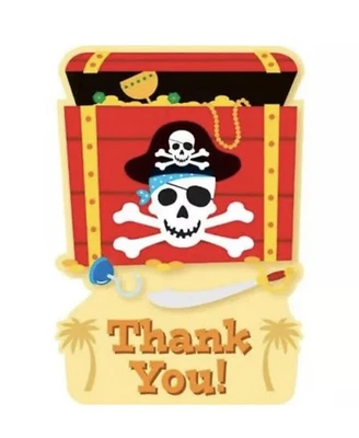 Pirate Party Thank You Notes - Image 1 of 3
