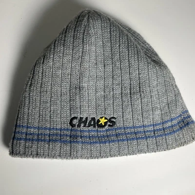 Gorro Chaos Gorra Calavera Gris Forrado de Vellón Logo Invierno Esquí Snowboard Foto 1 de 4