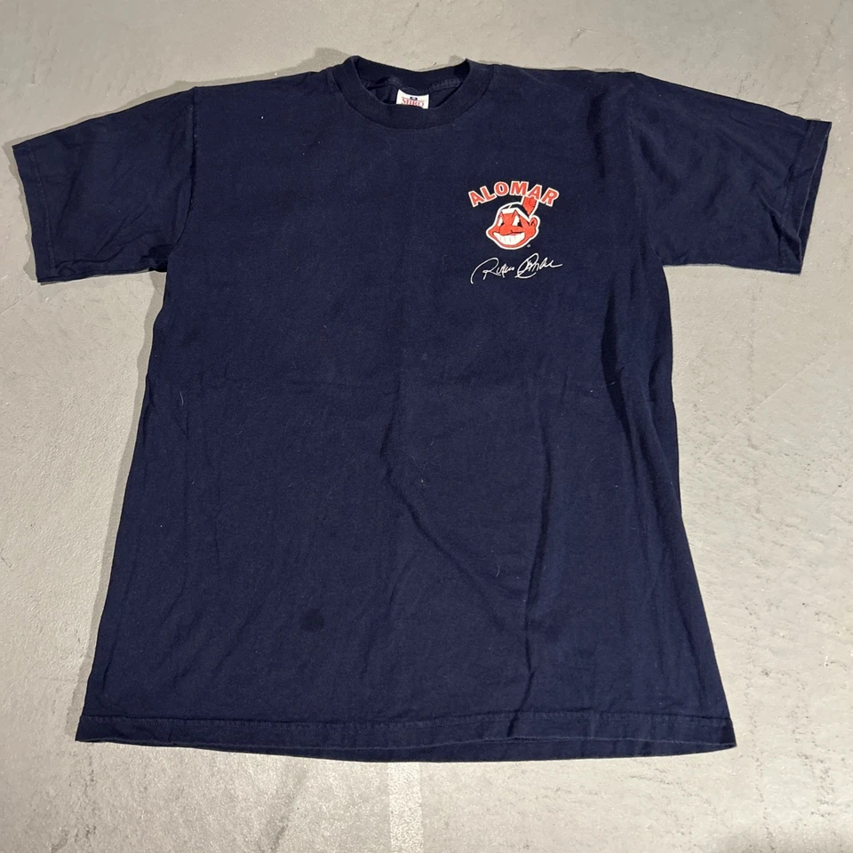 VTG 90s MLB Roberto Alomar Cleveland Indians Player Shirt - Mens Large L - Image 1 of 4