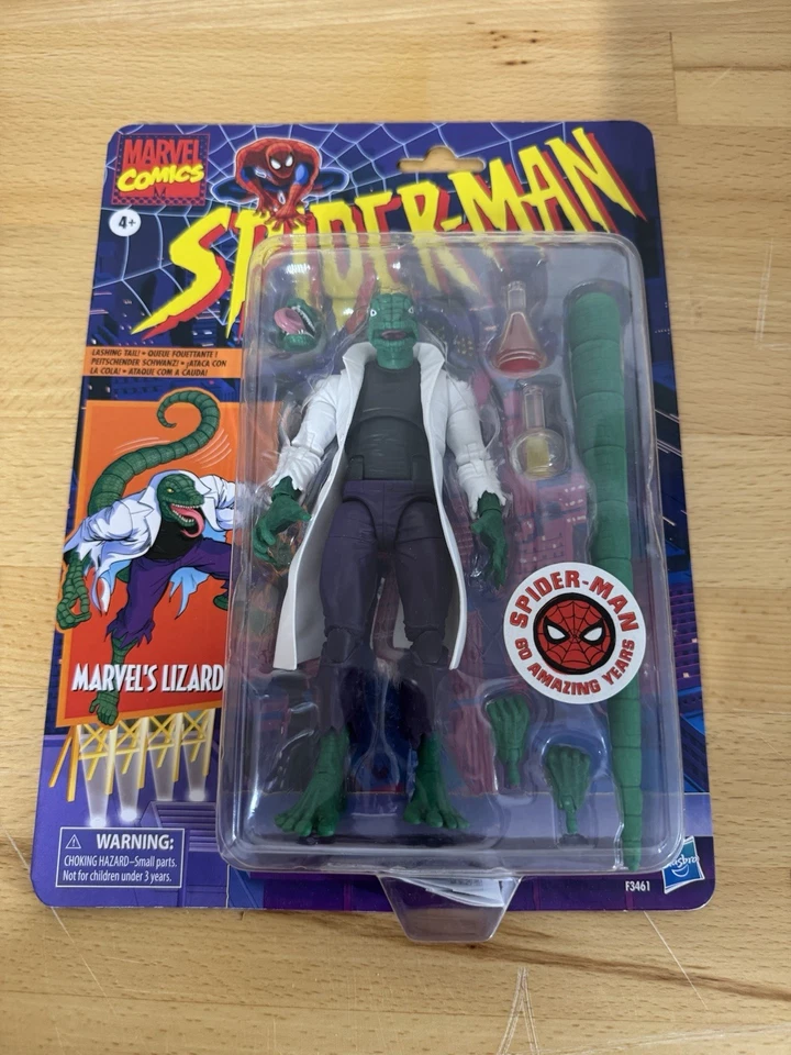 Spiderman by Marvel F3461 6-inch Marvel's Lizard Retro Action Figure Toy