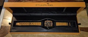 STUHRLING HERREN AUTOMATIK SKELETT UHR  - Bild 1 von 8