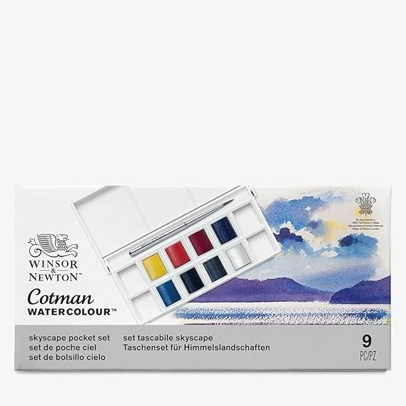 Winsor & Newton Cotman Watercolour Skyscrape Pocket Set, 9pc ~ New ~ - Image 1 of 1