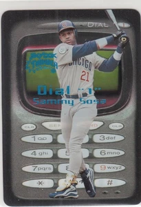 1999 Skybox Thunder Dial "1" Acetate Insert SAMMY SOSA #9 Cubs - Picture 1 of 2