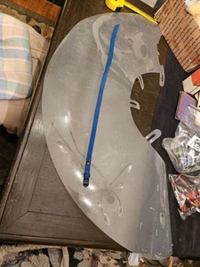 Collare per animali domestici stile elisabettiano, taglia 30 (L), cono di recupero in plastica per cani di grossa taglia - Foto 1 di 8