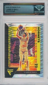 2020-21 Panini Flux LAMELO BALL #201 Silver Pulsar Rc 💎DSG 10 Gem Mint - Bild 1 von 2