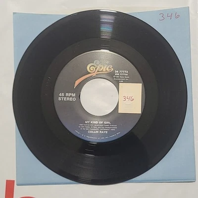 Collin Raye ~ My Kind Of Girl/ Angel Of No Mercy ~ Epic 45 RPM Record - Image 1 of 4