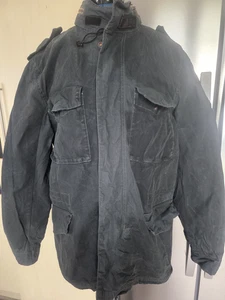 TIMBERLAND BLACK HEAVY COTTON JACKET SIZE L - Picture 1 of 4