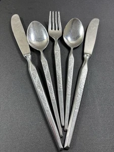 5 Stanley Roberts WINTHROP Teaspoons Forks Knives Japan Flatware 6-7/8" - Picture 1 of 5