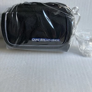 Nintendo Game Boy Advance GBA Estuche de Transporte Bolsa de Viaje Negro Dos Bolsillos con Correas - Imagen 1 de 7