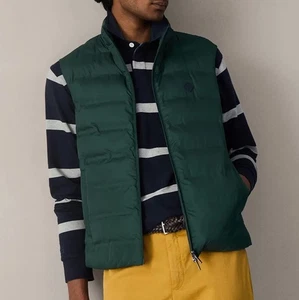 Hackett London Mens LW GILET RO DARK GREEN Body-warmer Size XL  New - Picture 1 of 24