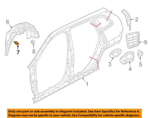 CHRYSLER OEM 91-23 1500-Wheelhouse Liner Retainer 6503598 - Picture 1 of 2