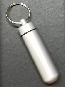 Waterproof Keychain Capsule cash clip Stash Keyring key pill BOX! 3 UNITS! - Picture 1 of 2
