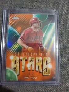 2024 Topps Update Mike Trout Stratospheric Stars #SS-7 SSP Case Hit Orange /25 - Picture 1 of 3