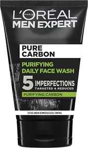L'Oréal Paris Men Expert Face Wash Pure Charcoal, 100 ml Pack of 1 Blackhead UK - Picture 1 of 5