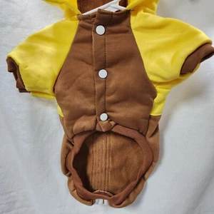 Pet Dog Clothes Warm Hoodie for Puppy, Yellow, M - Picture 1 of 4