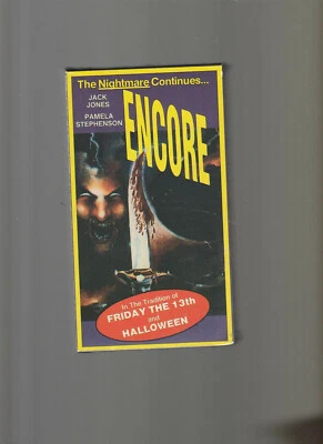 Encore (VHS, Saturn Productions) SEALED Jack Jones Pamela Stephenson - Image 1 of 2