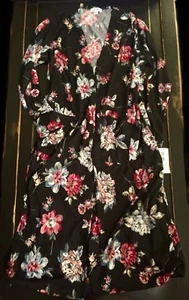 NWT Lularoe L Red PINK Blue Black FLORAL SARAH Cardigan Duster MAJOR UNICORN - Picture 1 of 5