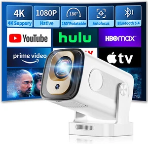 XGODY Gimbal 5 Pro 4K Beamer Projektor UHD Heimkino Android 5G WiFi Bluetooth DE - Bild 1 von 18