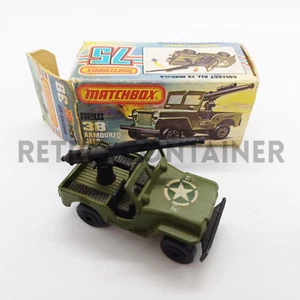 Macchinine - Die-Cast Car Models - Matchbox Vintage - 38 Armoured Miklitary Jeep - Foto 1 di 1