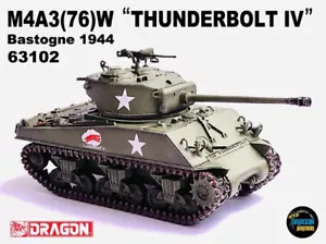 Dragon Armor M4A3(76)W "Thunderbolt IV" Bastogne 1944 1:72 Scale 63102 Tank - Picture 1 of 5