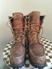 BROWNING USA BROWN DISTRESSED VINTAGE WORK CHORE TRUCKER BOOTS 12EE