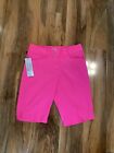 Bnwt Adidas Golf Womens Neon Pink Shorts Size 4 26” Waist 