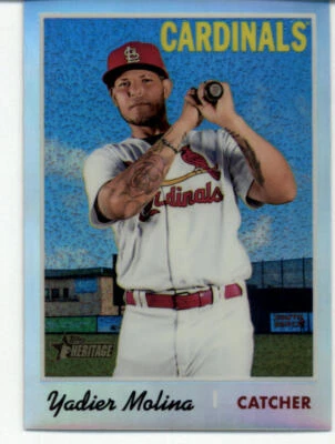 2019 Topps Heritage Chrome Refractors #THC-439 Yadier Molina NM-MT 200/570  - Image 1 of 2