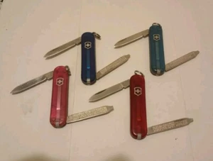 4 Translucent VTG Victorinox ESCORT SD Swiss Army Knives * NrMt+ Condition ๐๐ - Picture 1 of 7