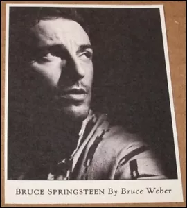 1989 Bruce Springsteen by Bruce Weber Rolling Stone Photo Clipping 1987 - Picture 1 of 3