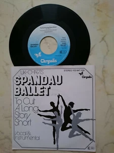 Spandau Ballet To Cut a Long Story Short Rare Vocal & Instrumental 7 " NM - Picture 1 of 2