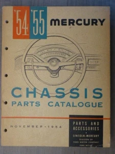 1954-55 Mercury Chassis Parts Catalogue - Picture 1 of 12