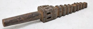 Antique Wooden Tribal Tantric Stick Original Old Very Fine Hand Carved - Picture 1 of 8