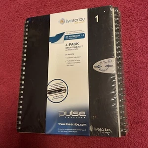NEW Livescribe A5 Notebook 1-4 Dot Paper 80 Sheets Each PULSE SMARTPEN Sealed - Picture 1 of 9