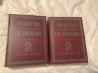 1956 Webster's Dictionary Unabridged Second Edition Volumes I & Ii Office Decor