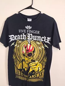 Vintage 2009 Five Finger Death Punch Shock & Raw Concert Tour T-Shirt Small - Picture 1 of 5
