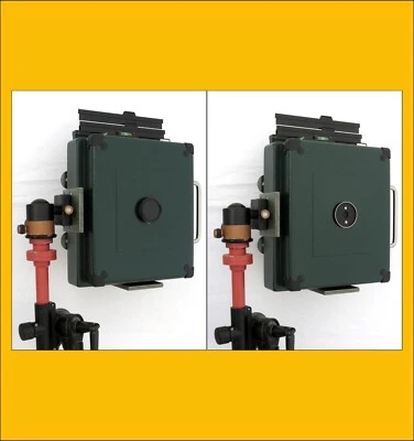 8x10 Großformat Lochkamera mit 100mm Brennweite."Der grüne Koffer" - Bild 1 von 4