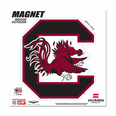 SOUTH CAROLINA GAMECOCKS 6"X6" DIE-CUT MAGNET FOR INDOOR OR OUTDOOR HIGH QUALITY Cover