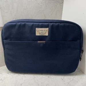 Lands End etui na laptopa kwadratowe rigger niebieskie - Zdjęcie 1 z 8