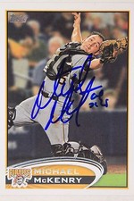 Pittsburgh Pirates Michael McKenry Signed 2012 Topps Autograph Card #99 106